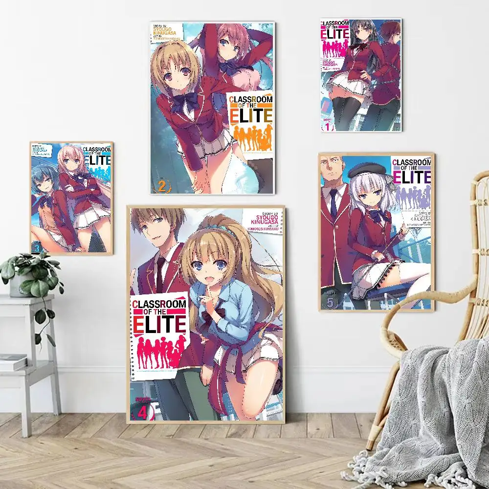 Anime Classroom Of The Elite Anime Poster Wall Art For Home Bar Cafe Movie Theater Decor DIY Vintage Print For Un