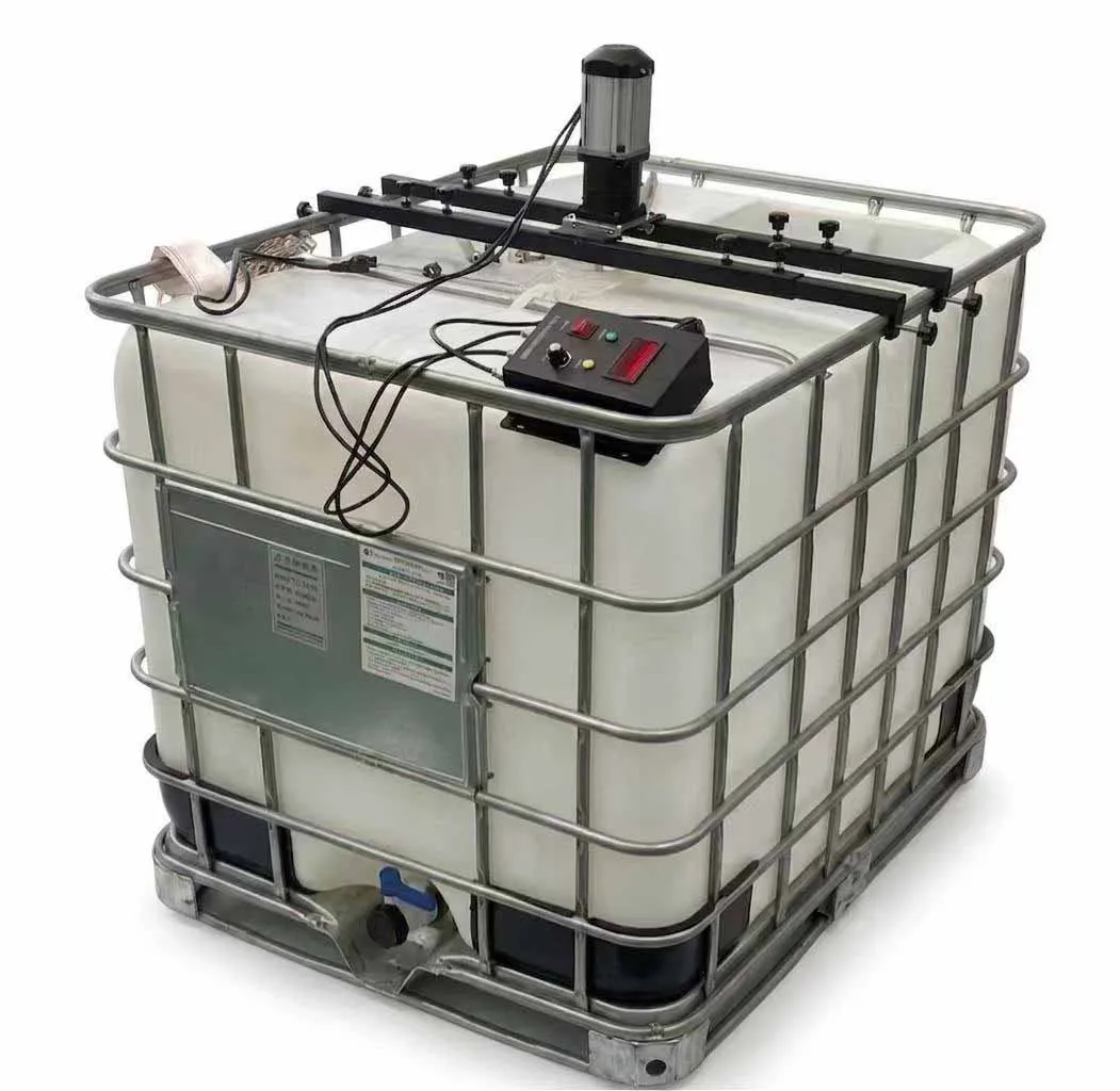 110V Electric IBC Tote Mixer 275 gallon Tank Agitator, Foldable Impeller, Adustable Speed 0-1000RPM