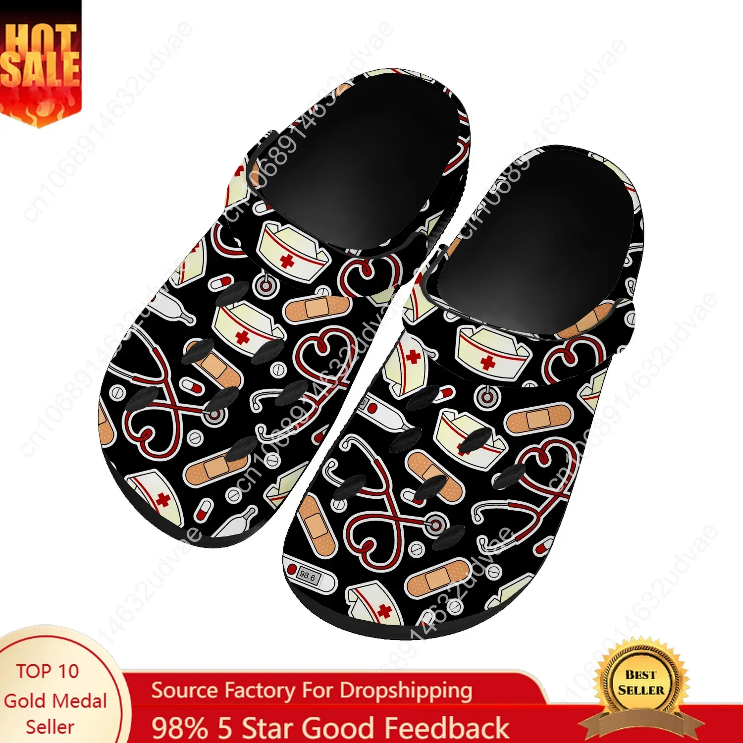

Medical nurse Water Shoes Mens Womens High Quality Fashion Home Garden Clogs Custom Sandals Beach Breathable Hole Slippers