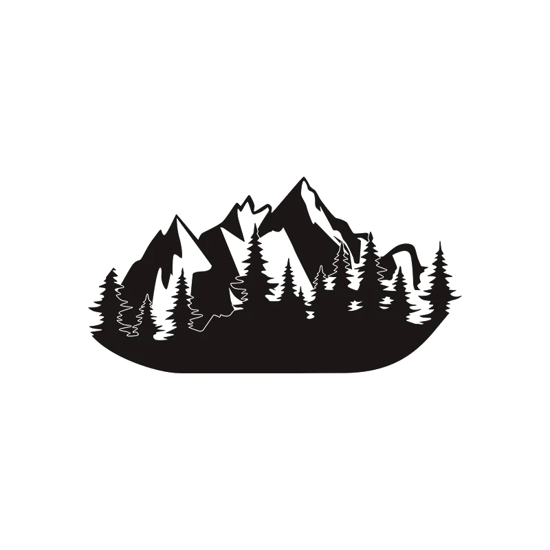 Car Side Window Mountain Deep Forest Off road Decoration Sticker Cover Sticker FOR 4RUNNER External Accessories Car Sticker