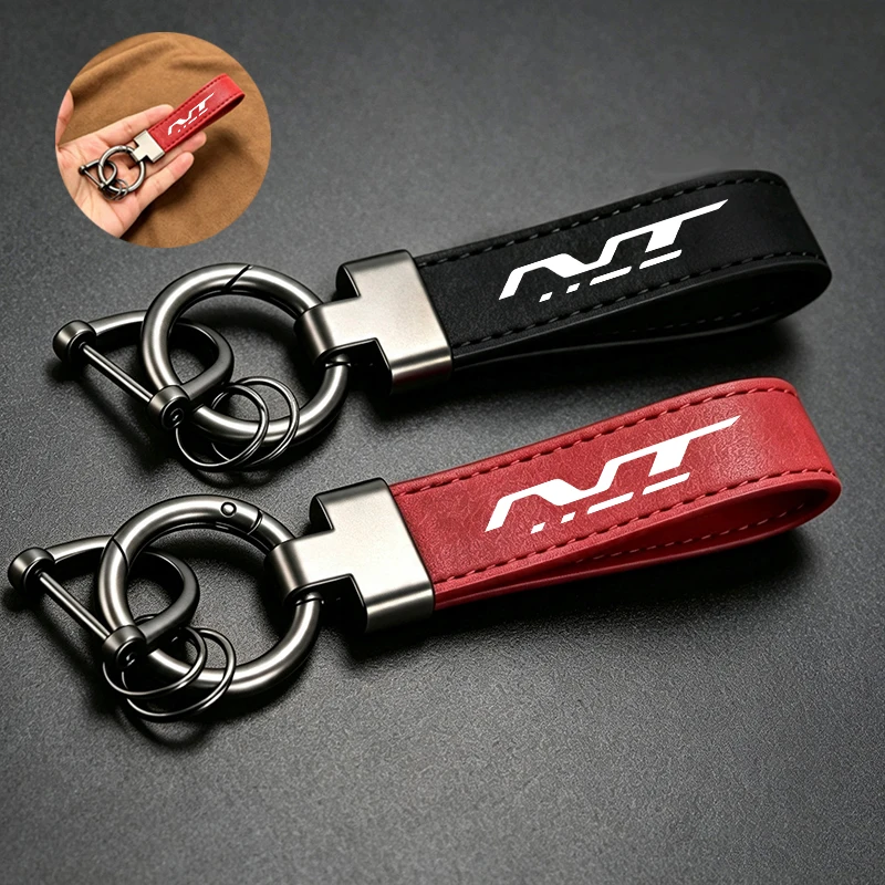 For Honda NT1100 NT 1100 DCT NT7V NT650 NT 1100 Accessories Deluxe Fashion Suede KeyChain Horseshoe Buckle Motorcycle Key Ring