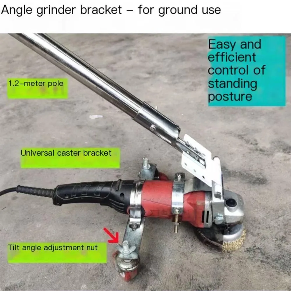 New Angle grinder bracket, polishing machine, extended rod, polishing machine modification, extended handle, polishing artifact