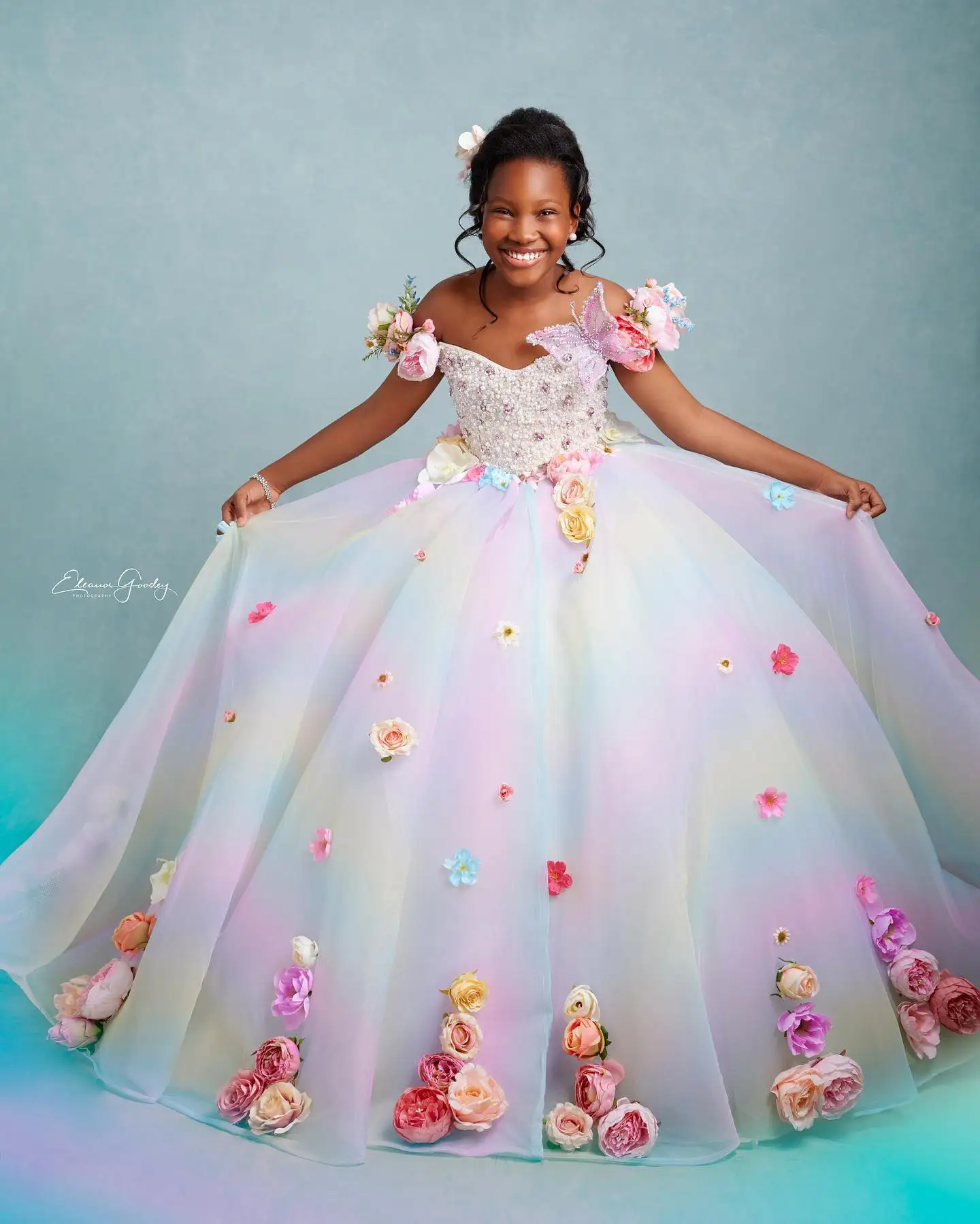 Vestidos florais personalizados para meninas, vestidos para casamento, festa infantil, concurso, princesa, aniversário, sessão de fotos