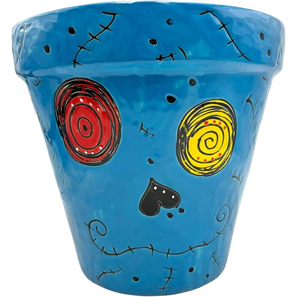 

Талавера с конусом, цветочный горшок, большая мексиканская керамика, народное искусство, ручная роспись, домашний декор, керамика, ручная работа, многоцветный диаметр