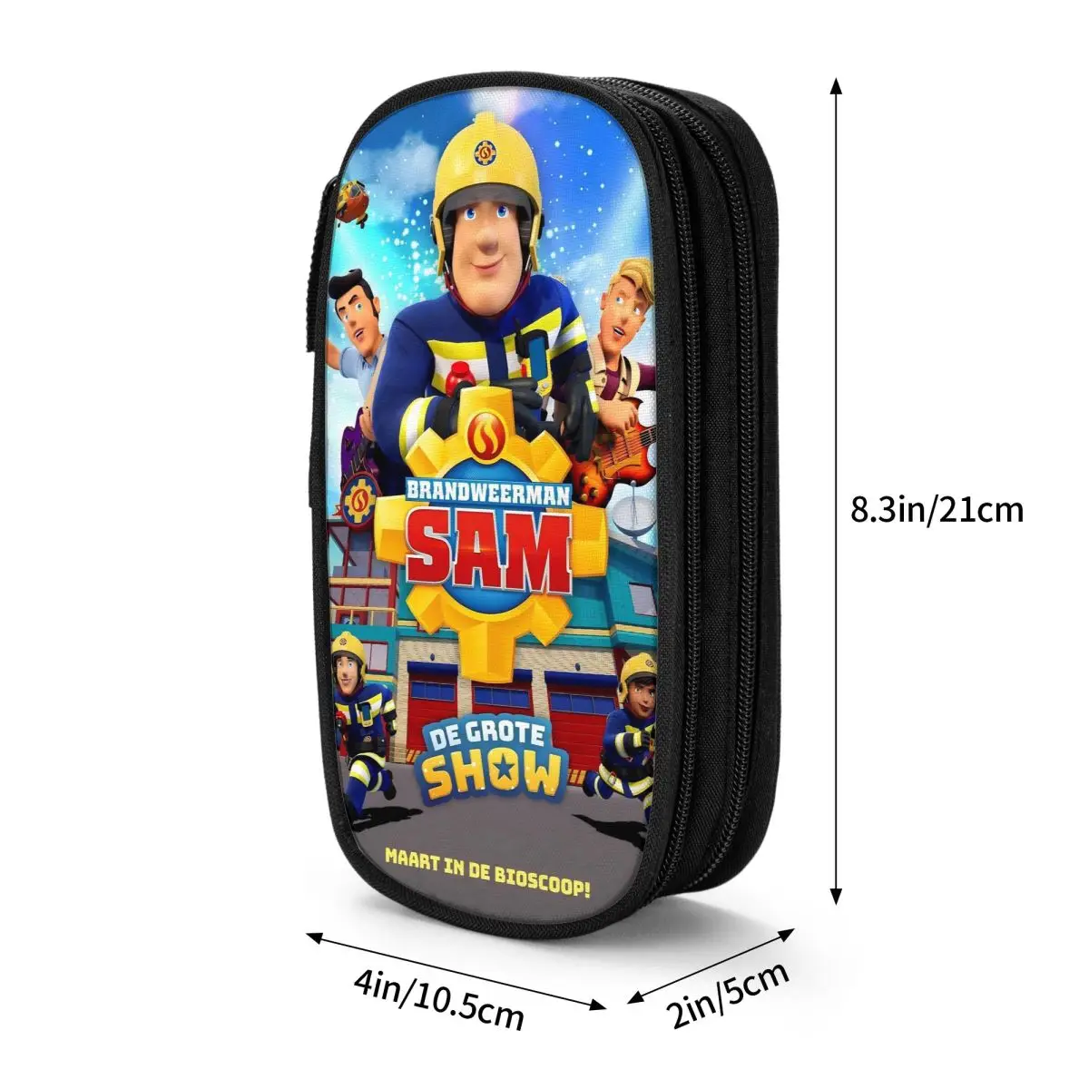 مقلمة رجل الإطفاء سام الجميلة للأطفال البريطانيين حقائب أقلام تلفزيونية للأطفال تخزين كبير للوازم المدرسية حقيبة أقلام رصاص لمستحضرات التجميل #6