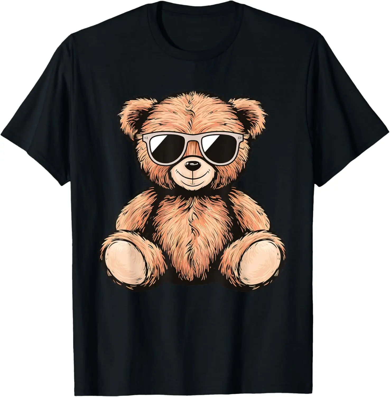 Cool Teddy Bear Men Women Kids Casual Cute Funny Graphic T-Shirt