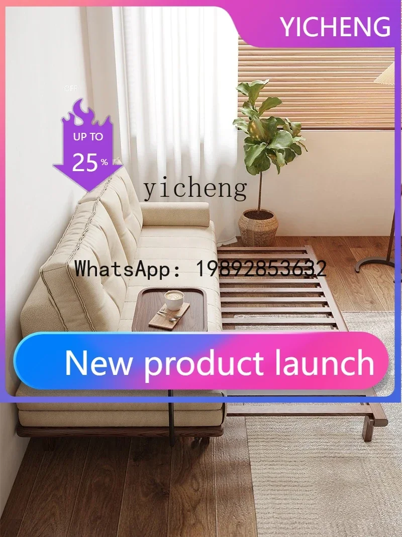 

A2-9 Multi-Functional Technology Cloth Sofa Bed Push-Pull Dual-Use Folding Retractable Small Apartment Double