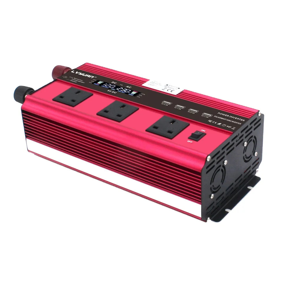 Power Inverter 2500W 5000W Modified Sine Wave LCD Output Display Solar Inverter 5kw Low Frequency Converter Inverter Inversor