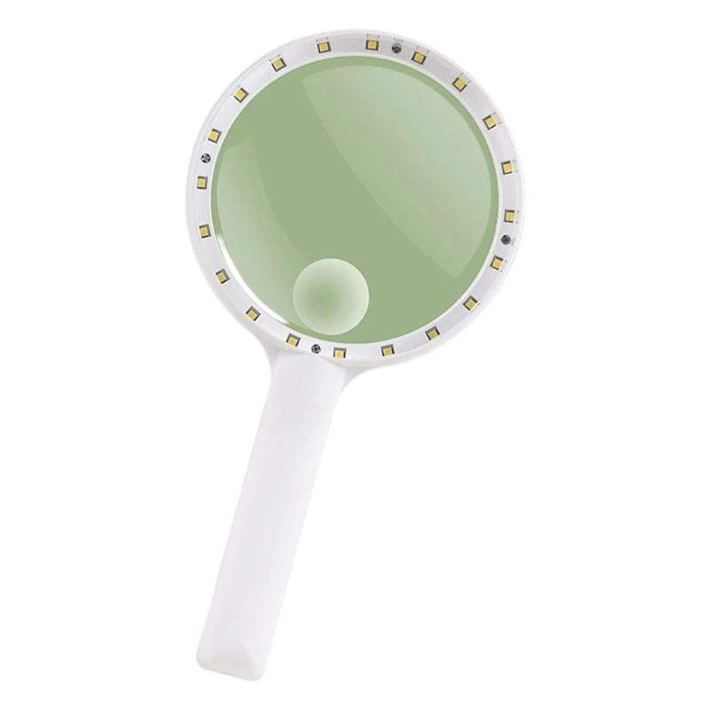 Vidro ampliação amigável para idosos com lâmpada LED brilhante para inspeção detalhada