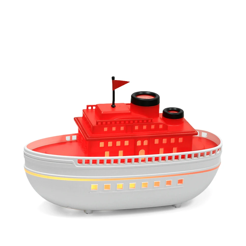 Ship Shape Aromatherapy Diffuser 300ml 5V Dual For Mist Humidifier Quiet Air Purifier For Home Bedroom Desk Decor PP Plastic
