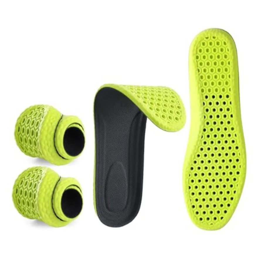 2 Pairs Memory Foam Shoe Inserts for Men Women, Comfort Insoles All-day comfort for tired feet, shock absorption for walking, s