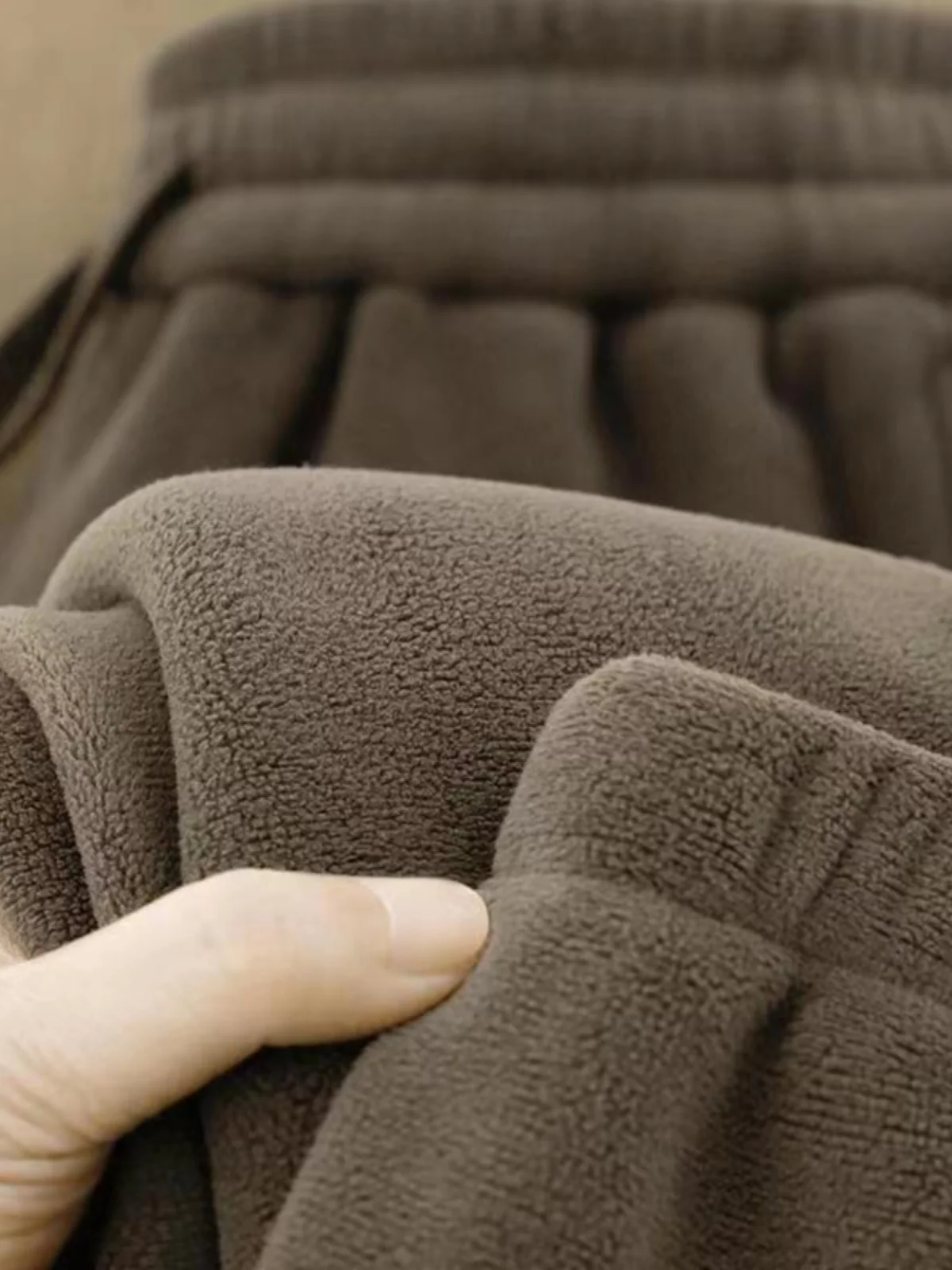 

Осенне-зимние мужские повседневные брюки больших размеров с двусторонней флисовой подкладкой, свободного кроя, спортивные, с высокой талией, длинные штаны