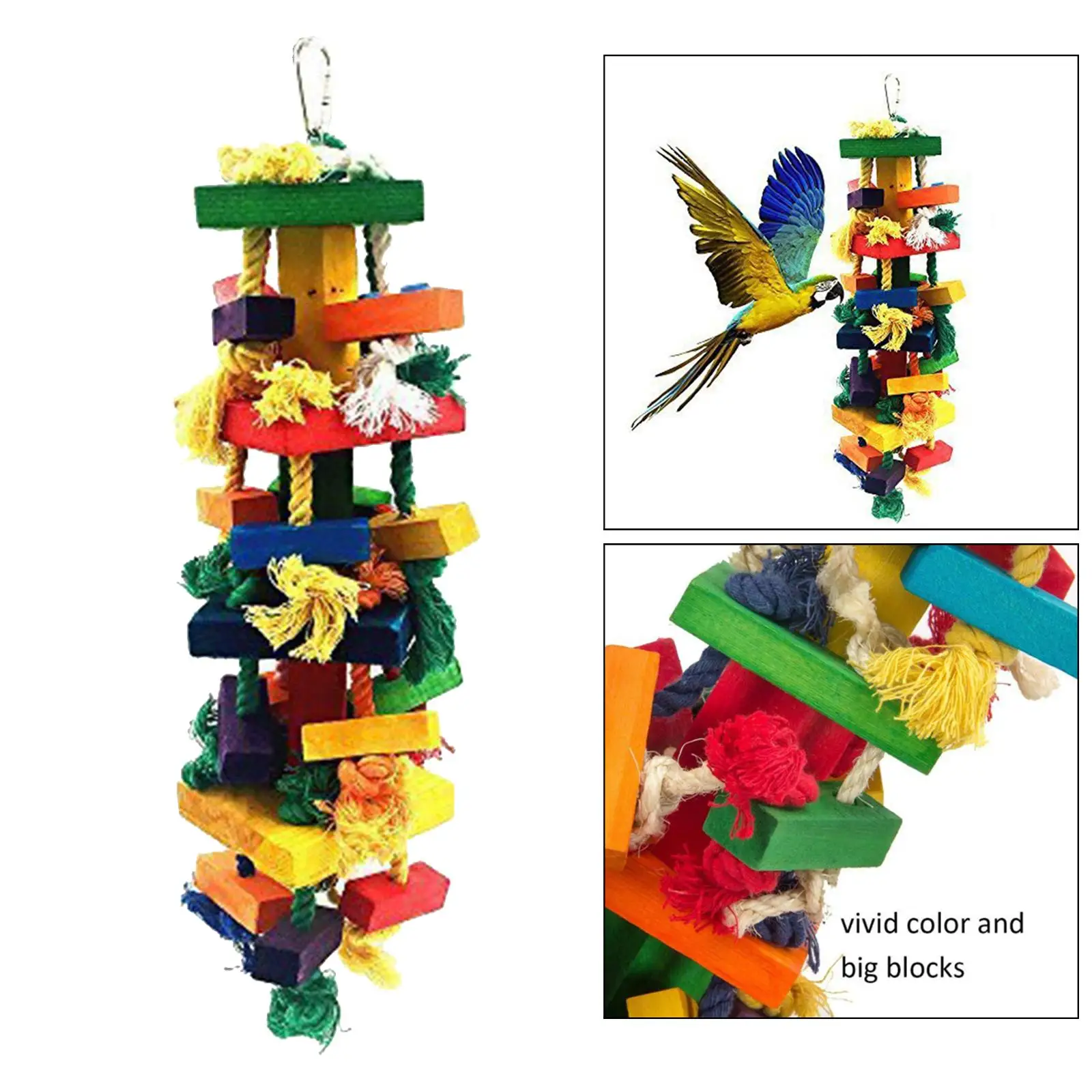 Vogel Papagei Spielzeug Klaue Schleifen Vogel liefert Spielzeug bunte Seil Haustier Vogel Kau Seil