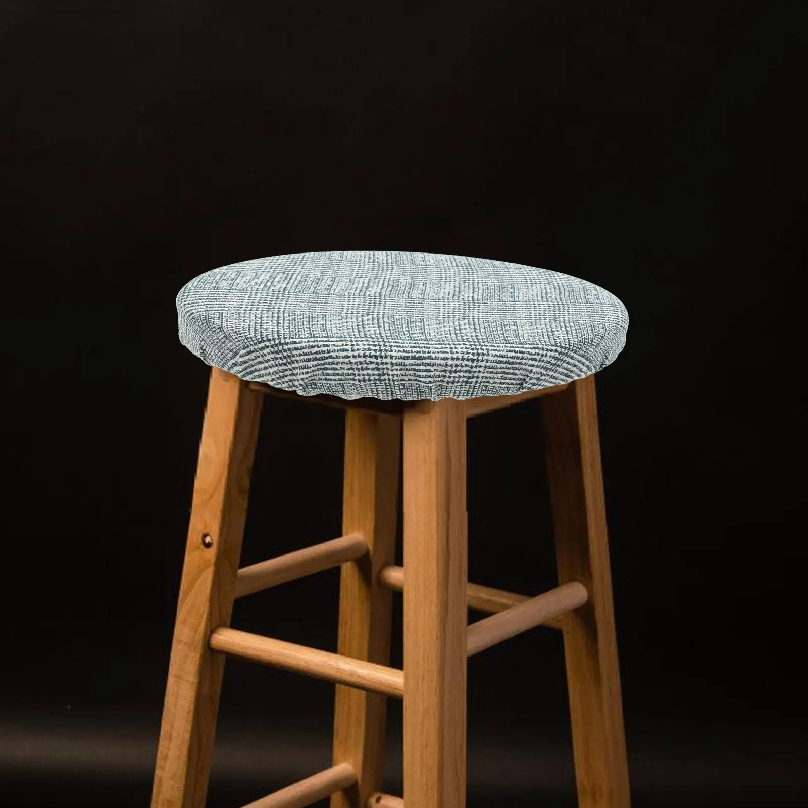 

4 Pcs Stool Round Bar Stool Covers Covers Knitted Bar Cushion Protectors Replacement Decorative Gray Easy Clean Durability