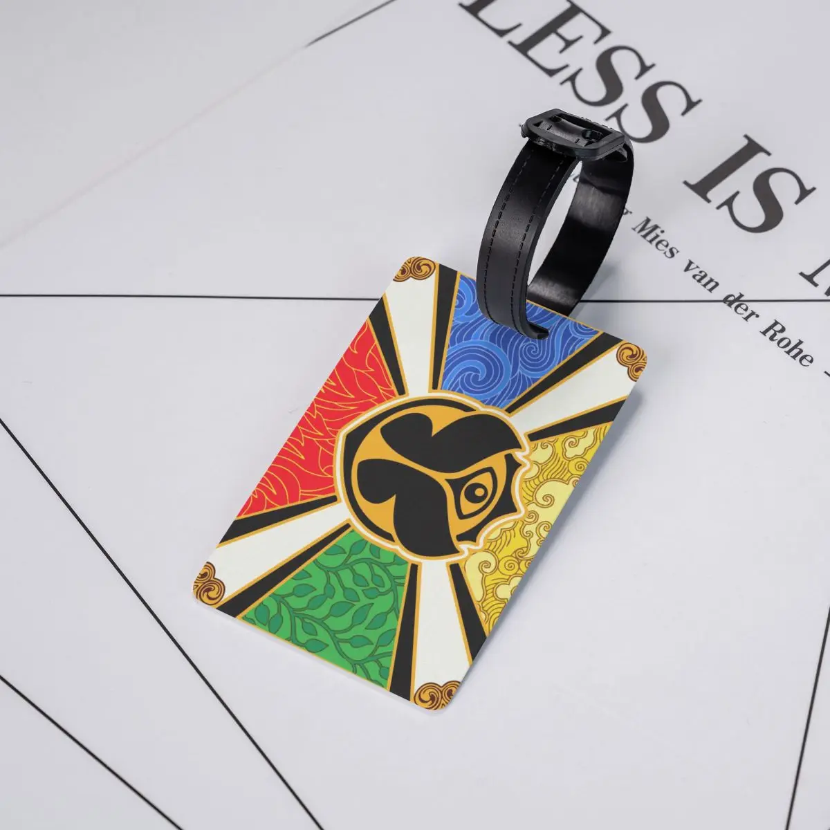 Custom Tomorrowland Flag Luggage Tag Travel Bag Suitcase Privacy Cover ID Label