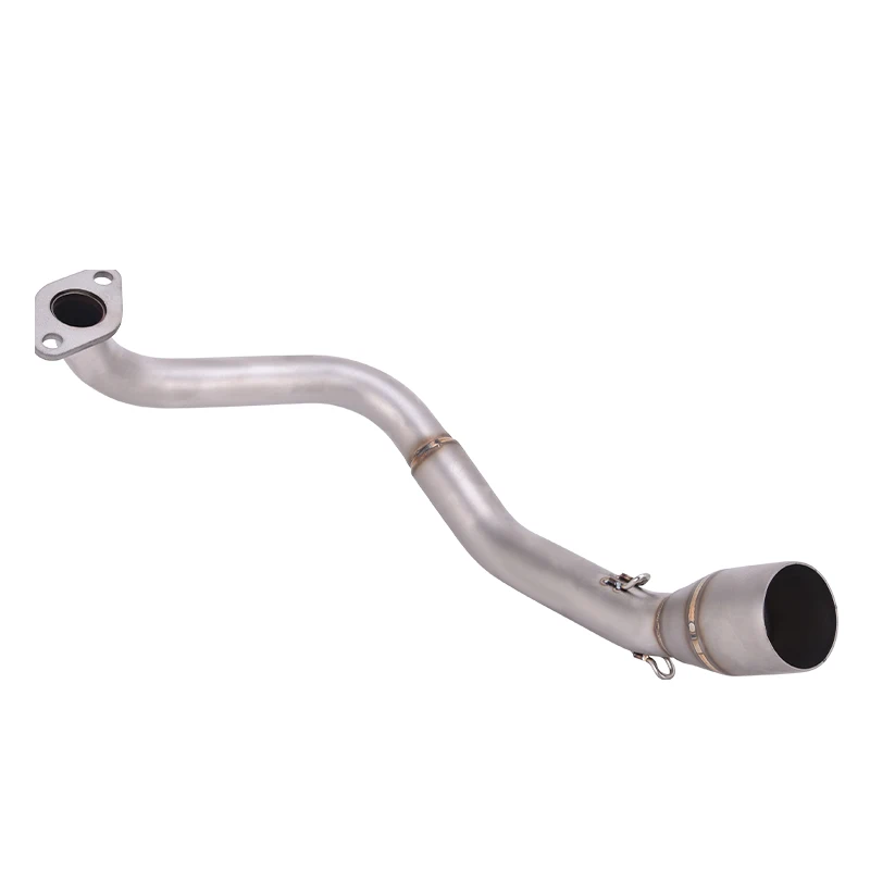 Full Exhaust System Slip On For Honda NAVi 110 2017-2025 Stainless Steel Front Mid Pipe Motorcycle Escape Muffler Black Silver