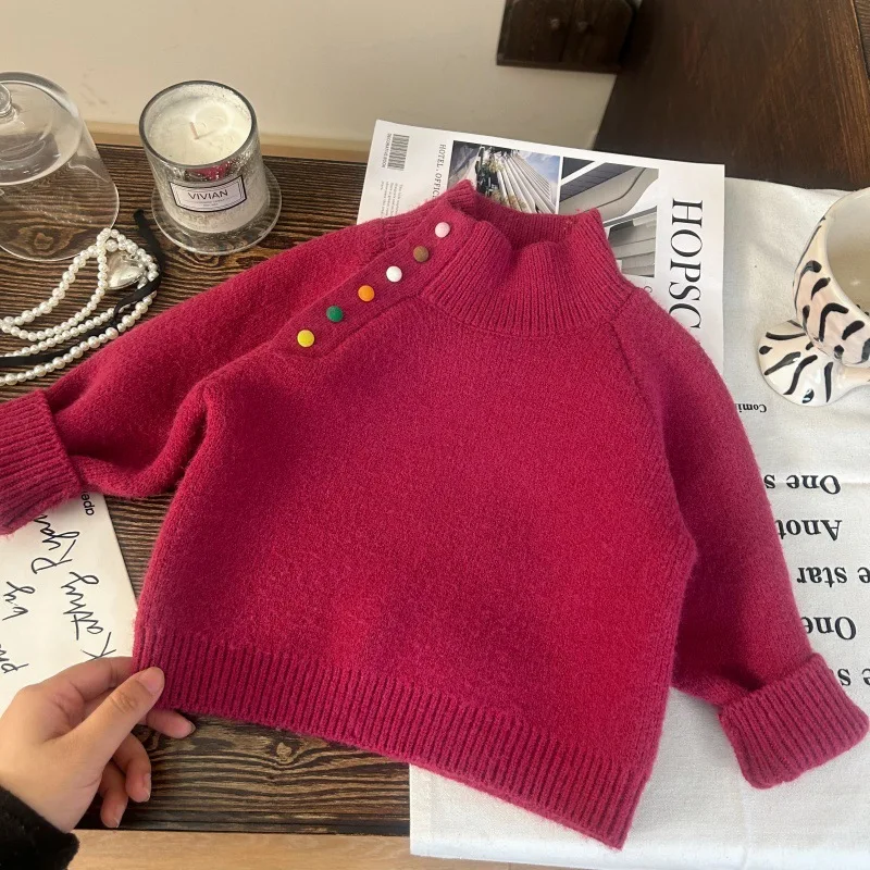 طفل فتاة 2 قطعة دعوى شتاء جديد ملون رقيق الكرة رشاقته الدافئة الاطفال الفتيات سترة بلون الصوف الرضع طفل الفتيات بانت