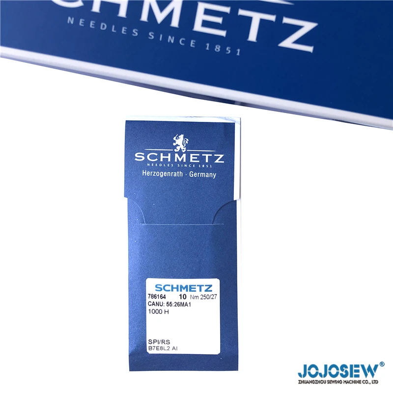 

1000H 786164 JOJOSEW Industrial Sewing Machine Needles Canu:55:26MA1 SPI RS NM:250 SIZE:27