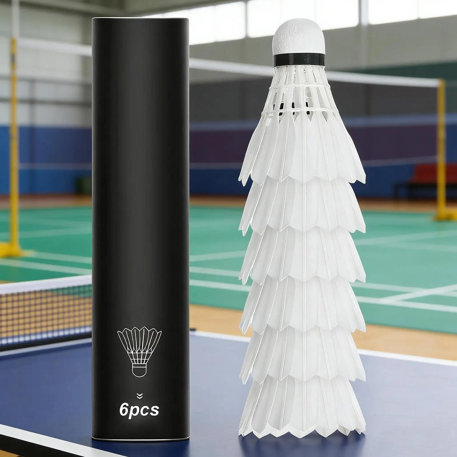

Badminton Shuttlecocks 6 Pack Training Shuttlecocks Durable Nylon Badminton Balls for Indoor Outdoor Backyard Competition Court