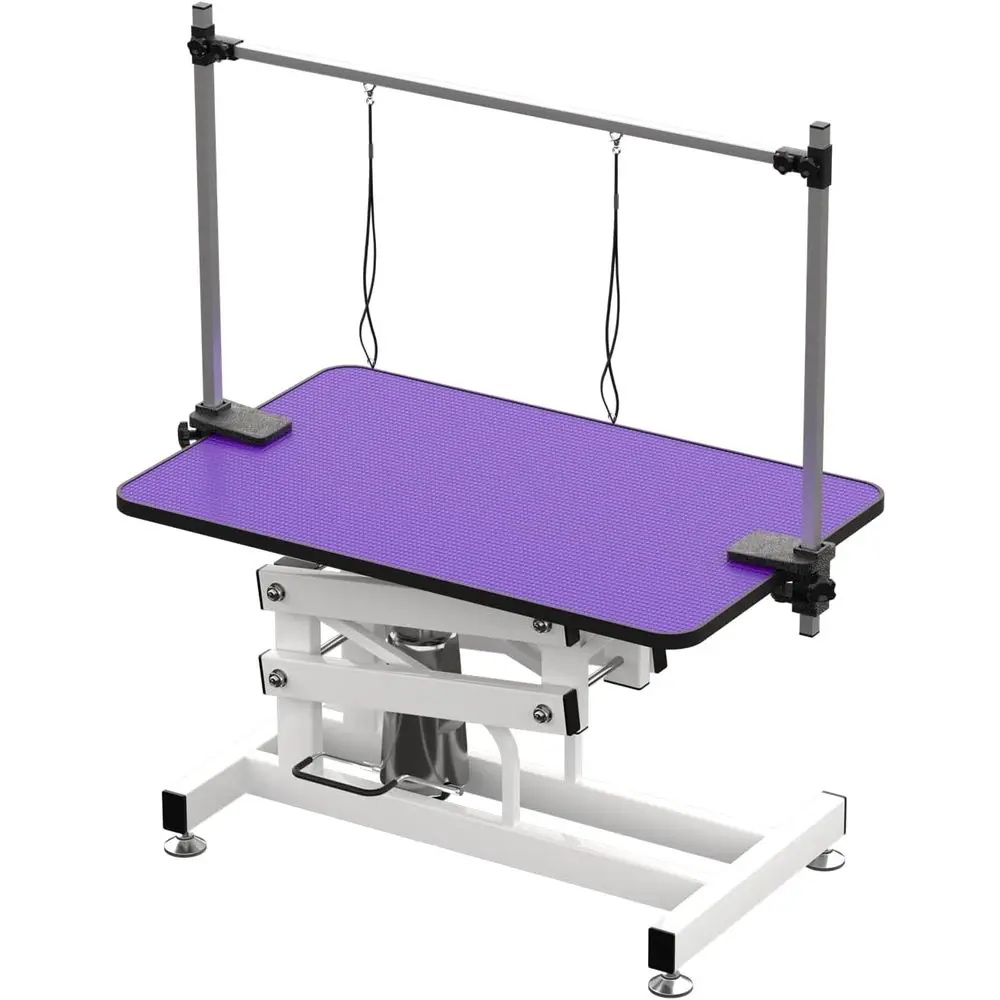 

Dog Pet Grooming Table, 42 Inch Heavy Duty Z Lift Structure Professional Dog Grooming Table Suitable for Large Dogs at Home with