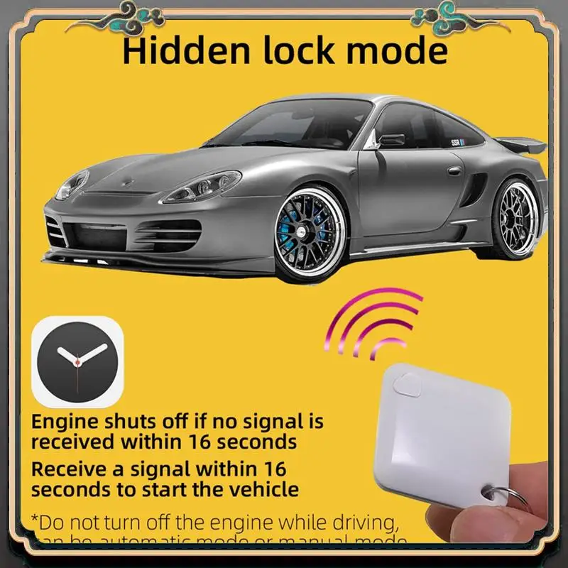 

Car Wireless Anti-Theft Motorcycle Lock System With Cut Tools Alarm Ca K0B8 Circuit Immobilizer Easy Install Easy To Use