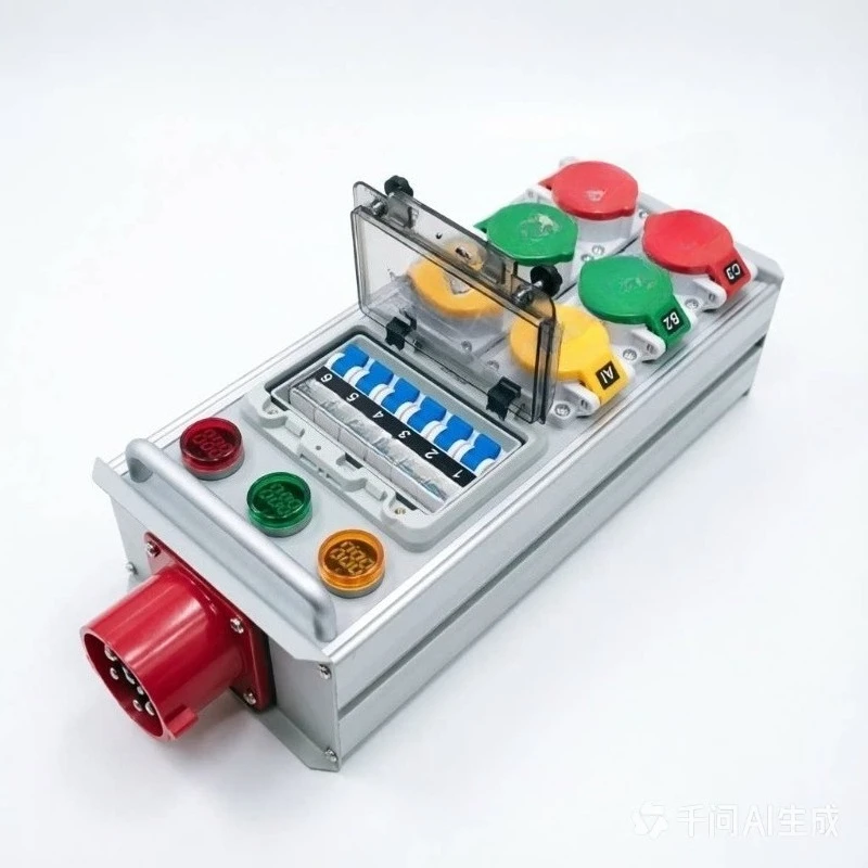 Small electric box 16A socket distribution box waterproof junction  stage lighting through box
