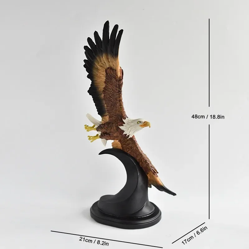 American Bald Eagle Roc Wings Resin Crafts Decoration Office Hotel High-grade Eagle Decoration Nordic Style Sculpture Figurine