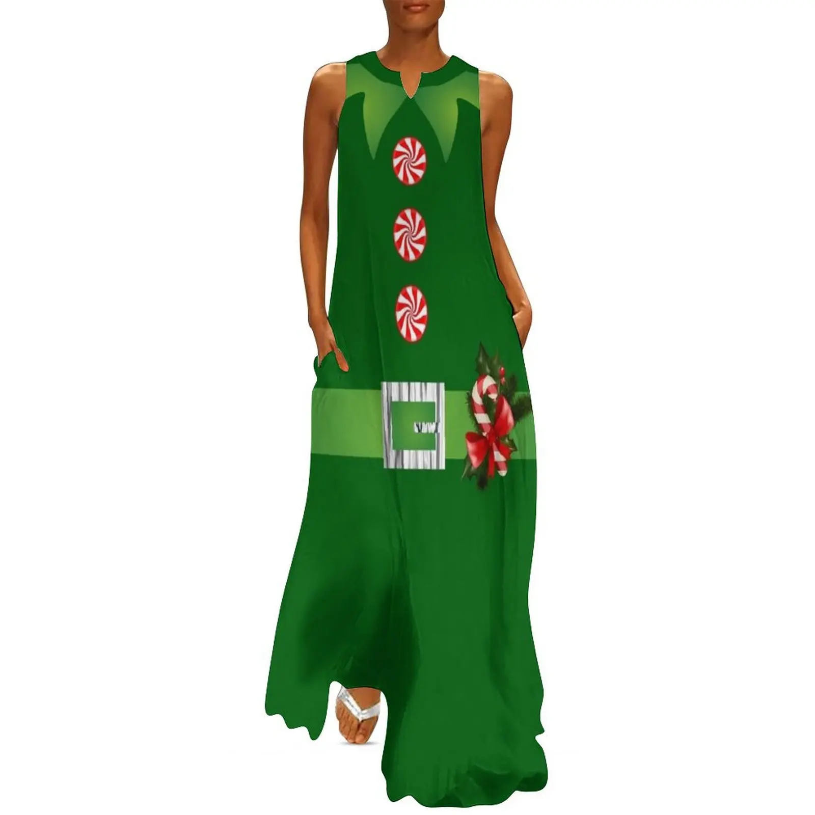 ugliest green elf Holiday Merry Christmas Santa's helper elf Long Dress ladies dresses for women 2025 women evening dress Dress