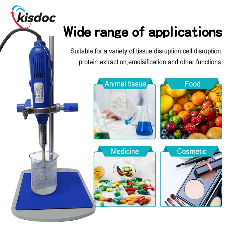 Laboratory hand held high speed homogenizer homogenizer homogenizer emulsifier disperser cell crushing mixer 8000~35000rpm