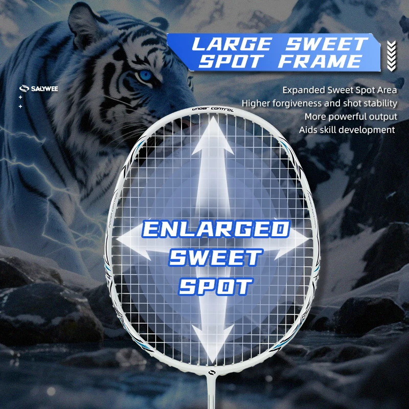K520PRO All-Carbon Badminton Racket, Secondary Moulding, 4U G5 28lbs Stringing, Professional Unisex,  Sleek&Stylish, Ideal Gifts