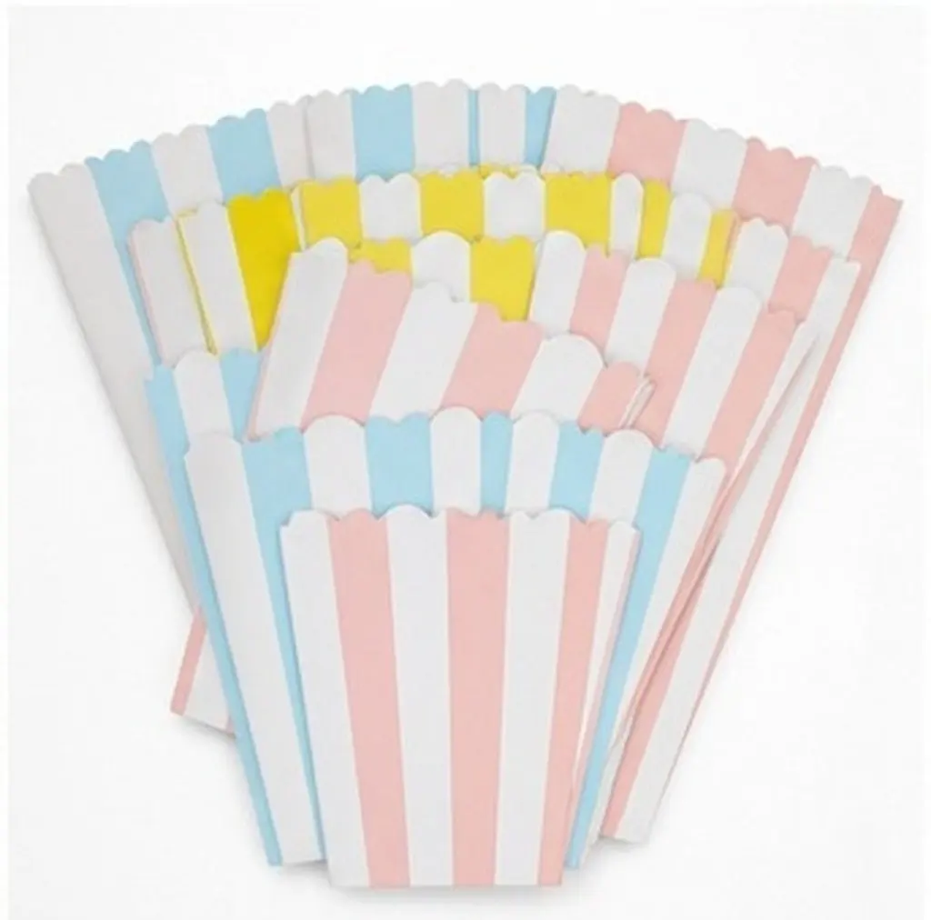 60 Pcs Snacks Candy Containers Popcorn Paper Boxes Kawaii Creepy Carnival Party