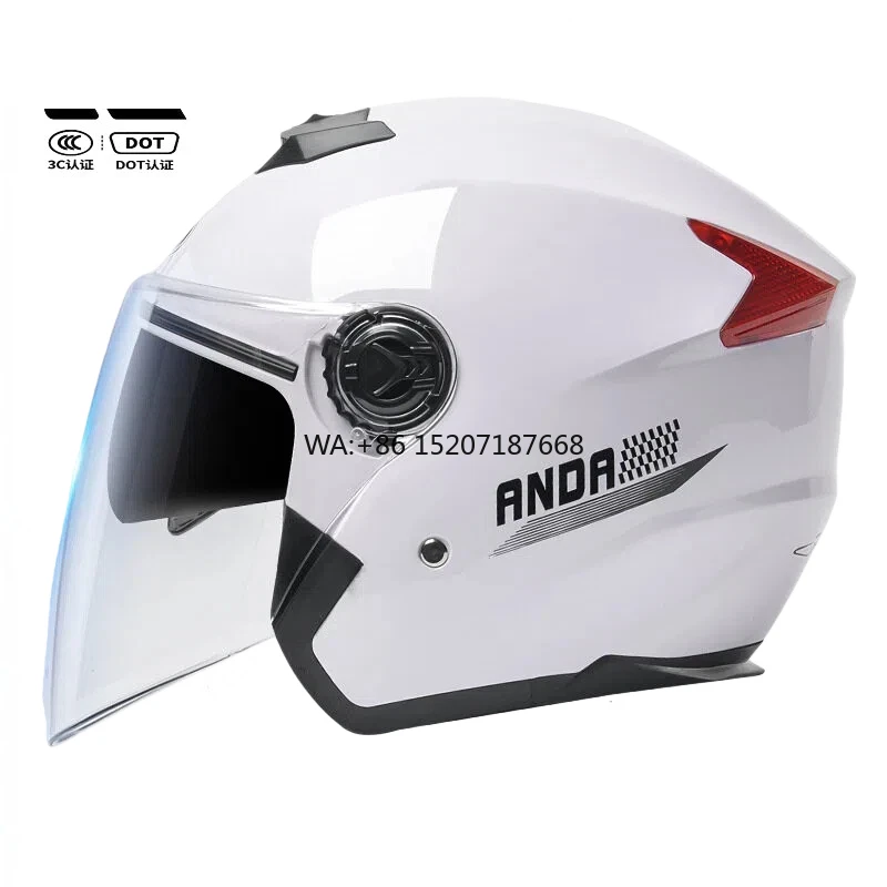 

Сертифицированный DOT противотуманный солнцезащитный крем, анфас, мотоцикл, двойной козырек, крышка с двумя линзами, всесезонный АБС-пластик, новинка для велосипеда Cascos