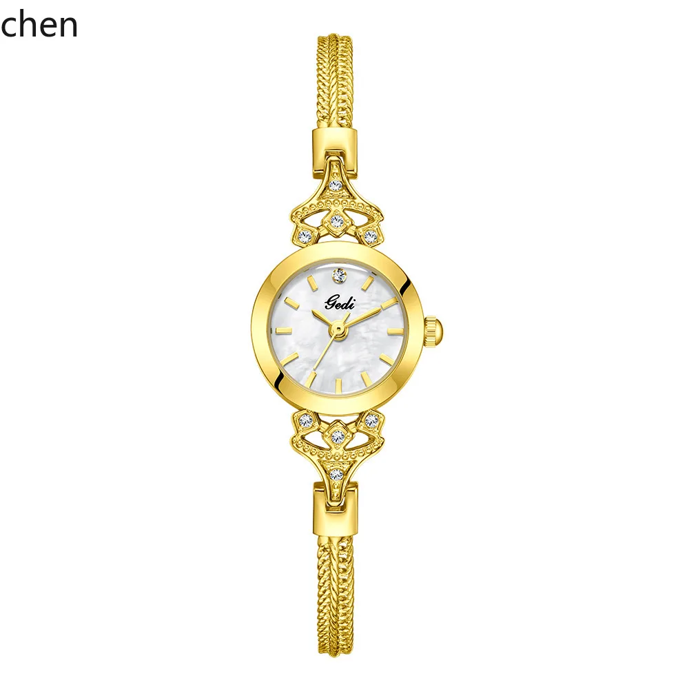 

Zml niche high-end bracelet watch, stylish mother-of-pearl wristwatch, women's petite and exquisite waterproof quartz watch