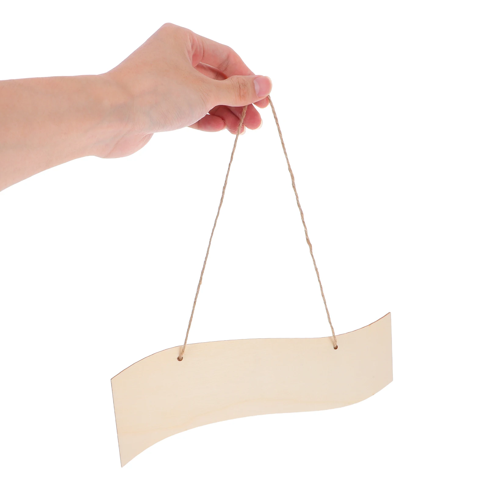 

10Pcs Blank Wood Hanging Sign Rustic Natural Plaque Sturdy Rope for DIY Crafts Home Wall Decor Farmhouse Decoration