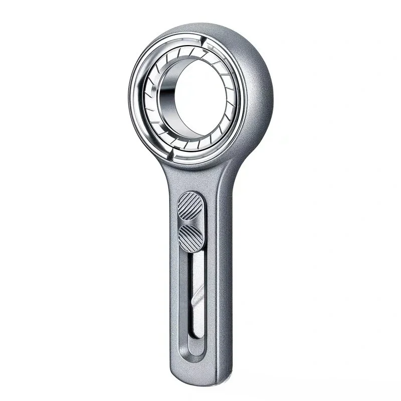 

Mecha Palm Blade Mecha Palm Blade Double Decompression Artifact Ring Push Knife Fingertip Gyro Black Technology Boyfriend Gift