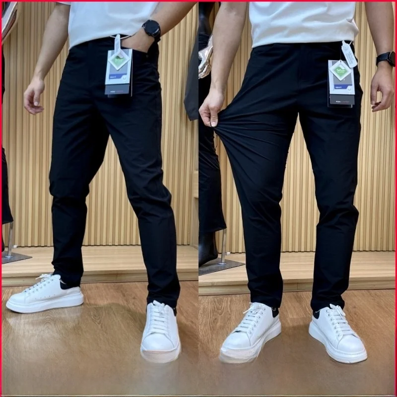 

Повседневные дышащие эластичные брюки Leavo Johnson для молодежи, прямые брюки для отдыха и бизнеса