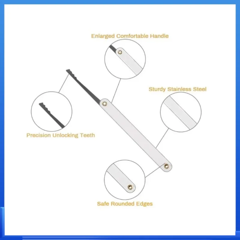 15Pcs Lock Repair Tools Set Key Extractor Padlocks Kit for Locksmith Training Pin Repair Key Hand Tools for Unlocking