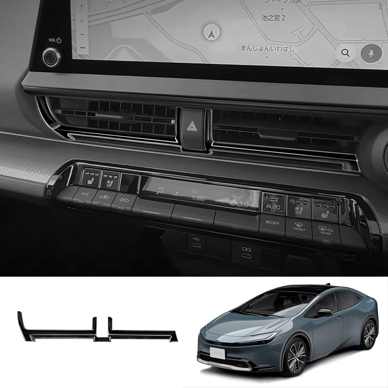 

Car Center Inner AC Dashs Air Vent Trim Dashboard Panel For Toyota Prius 60 Series 2022 2023 1Pcs