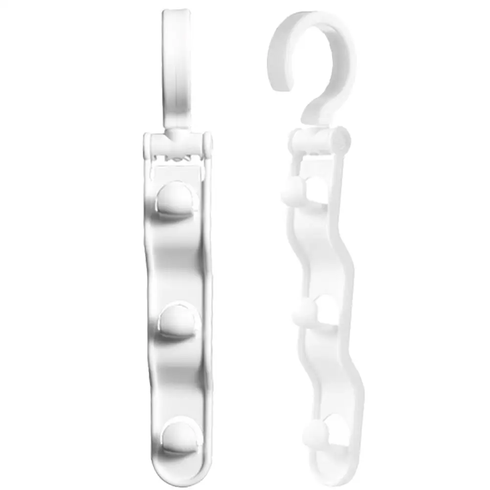 

2pcs Rotating Clothes Rack Hanger Thickened Design Space Saving Wardrobe Organizer Smooth Edge Closet Storage White