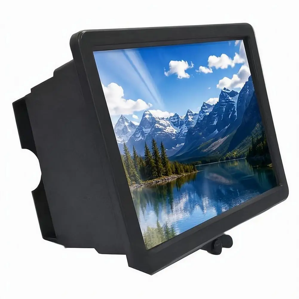 Mobile Phone Screen Magnifier Universal 3D Enlarger Magnifying Video Amplifier  For Phone Projector Bracket Desktop Holder Stand