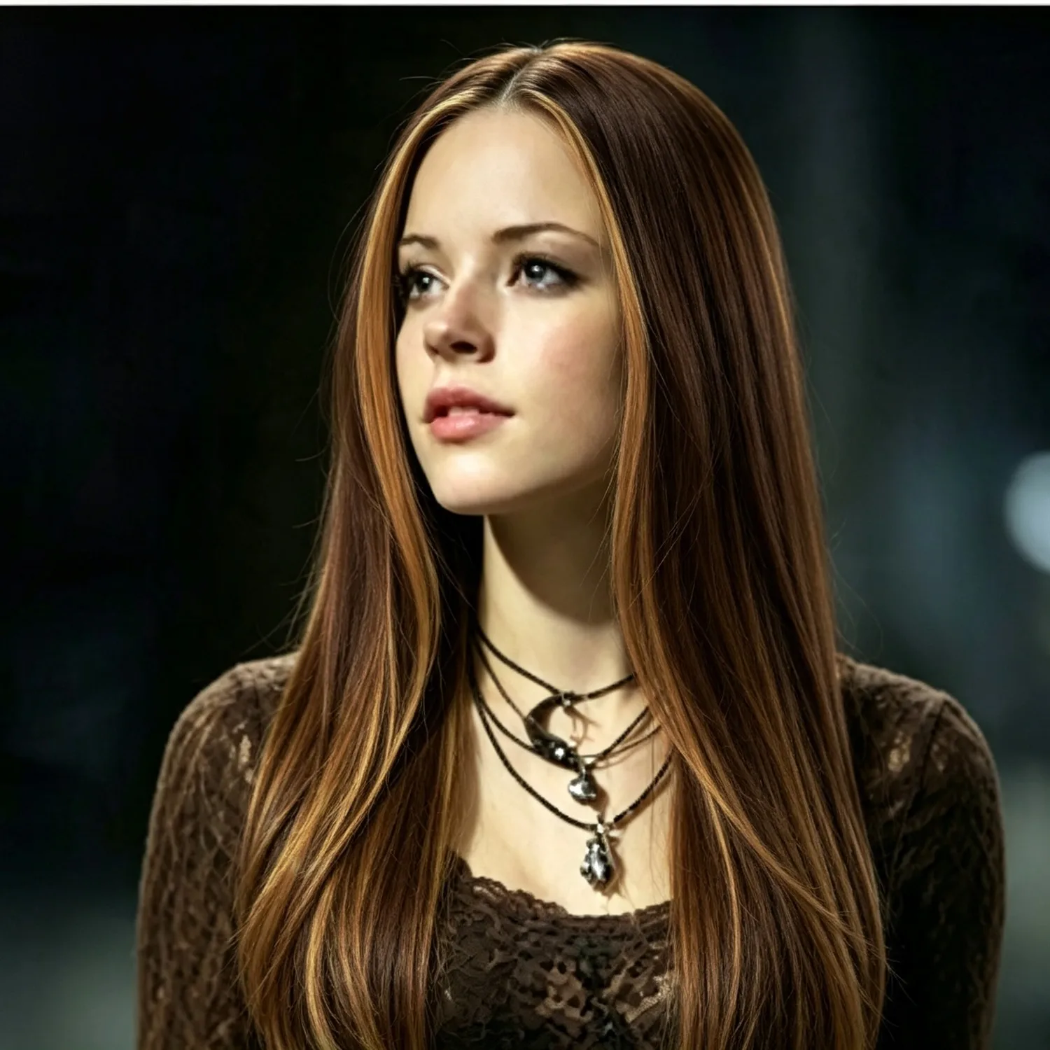Straight Wig 30 Inch Dark Brown To Blonde Balayage 613 280g For Women Heat Resistant Synthetic Wig
