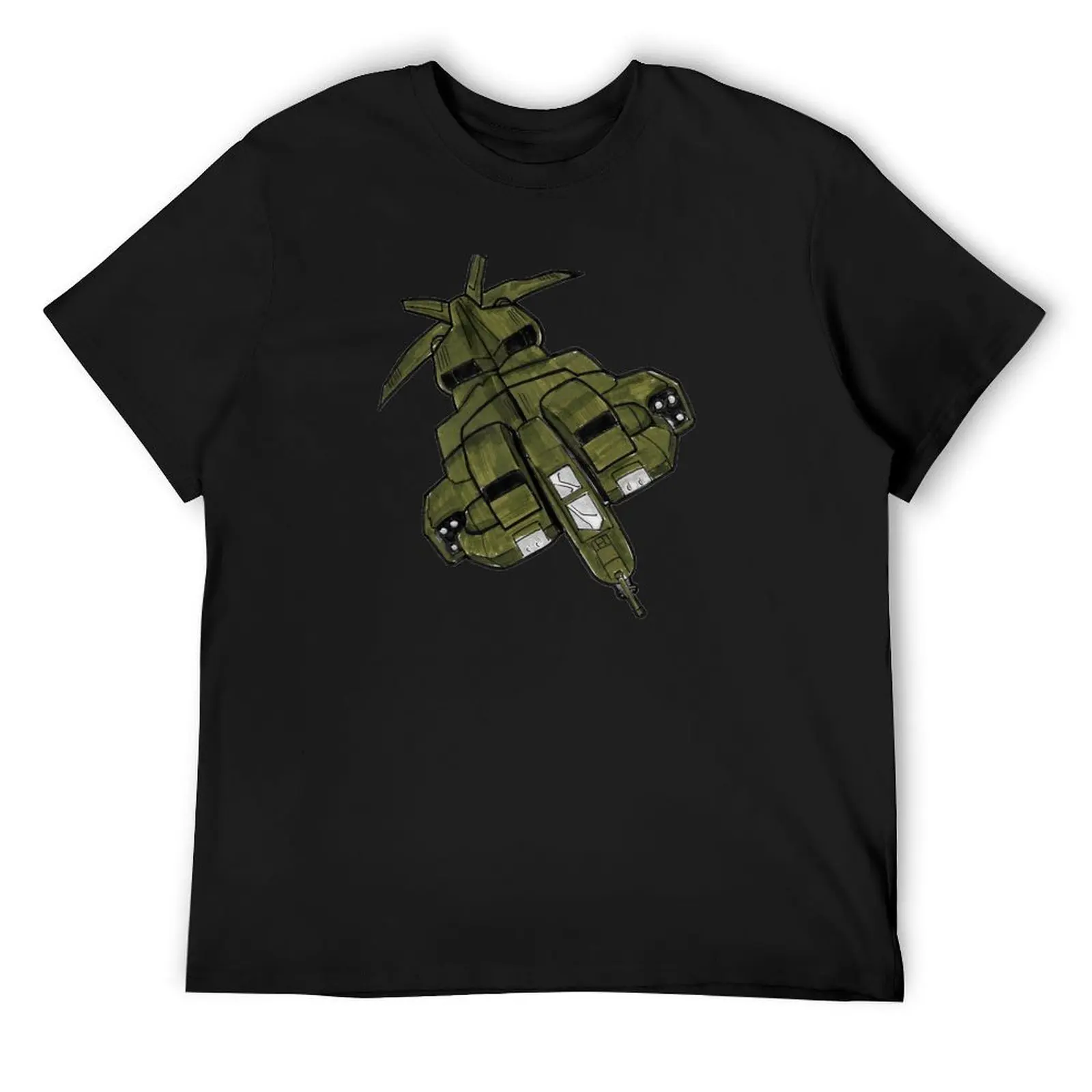 

Illustration of the UD-4L Dropship from ALIENS. T-Shirt anime t shirts cotton man t-shirts anime shirt mens graphic t-shirts