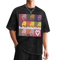 Retro Vintage Transvision Vamp Combed Cotton Fair Wear Approved T-Shirt aesthetic clothes mens t shirts casual stylish