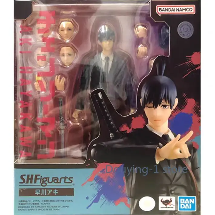 

Brand New Genuine Bandai NAMCO SHF Chainsaw Man Akira Hayakawa Articulated Figure Collectible Model Toy Gift