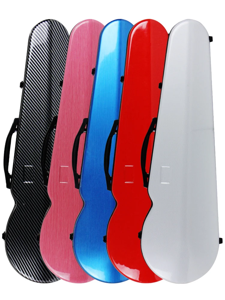 

Высококачественный портативный чехол для скрипки из углеродного волокна 4/4 3/4, треугольная коробка, FRP, карбоновый фейдер, аксессуары для скрипки, водонепроницаемые, устойчивые