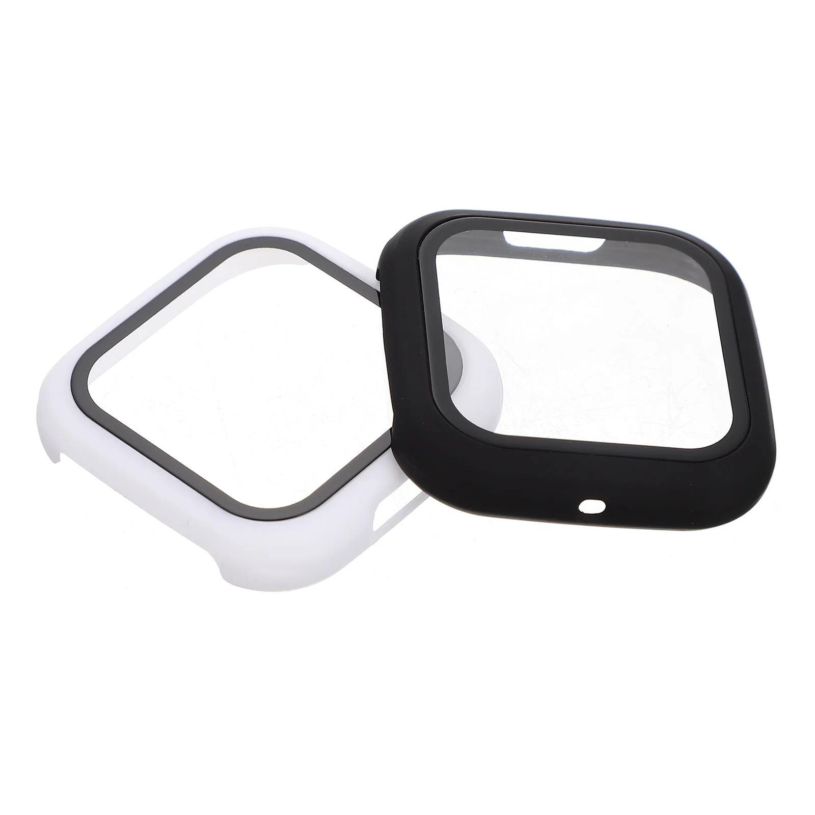 

2Pcs Hard Pc Watch Case Protective Cover Scratch Proof Smartwatch Shell Easy Install Durable Screen Protector Hard Pc Case