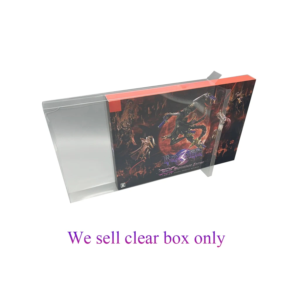 Transparent PET Display Cover Protective Box for SWITCH NS Bayonetta 3 Japan Version Game Colorful Box Storage Box