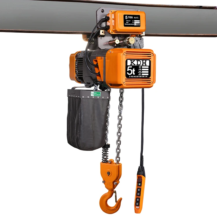 Heavy Duty Crane Chain Hoist System EQ 5Tons Motor Lifting And Cable Pulling Capabilities Hoist For Efficient Material Handling