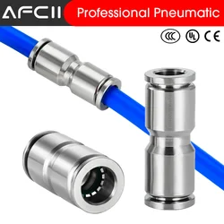 304 Stainless steel Air Hose Fitting Pneumatic Tube Connector Quick Release coupling PG PU4 PU6 PU8 PU10 Trachea Metal Fitting