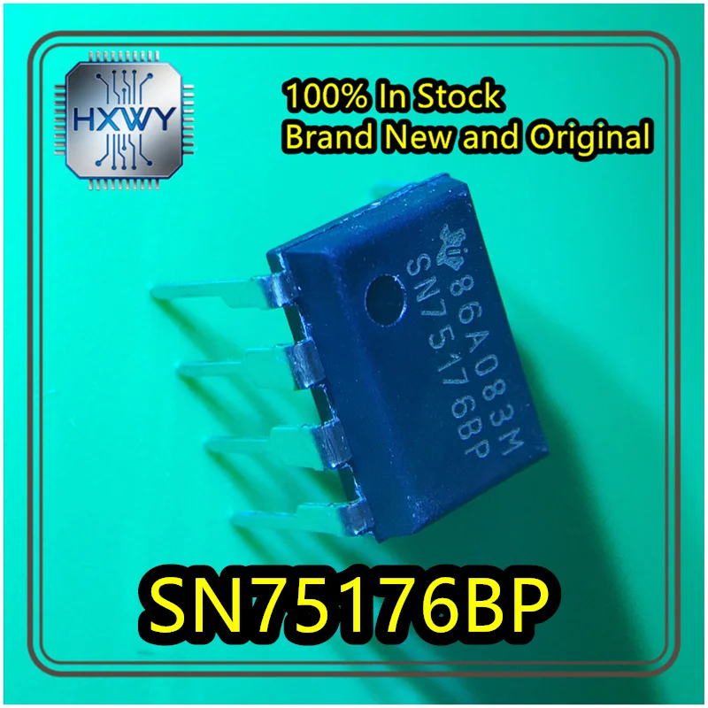 (10/50 PCS) SN75176BP Through-Hole DIP-8 Differential Bus Transceiver Brand New Original in Stock ICs for Electronic Equipment